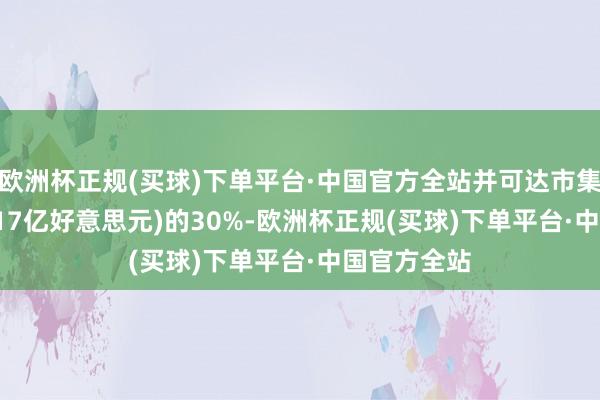 欧洲杯正规(买球)下单平台·中国官方全站并可达市集预期(139.17亿好意思元)的30%-欧洲杯正规(买球)下单平台·中国官方全站