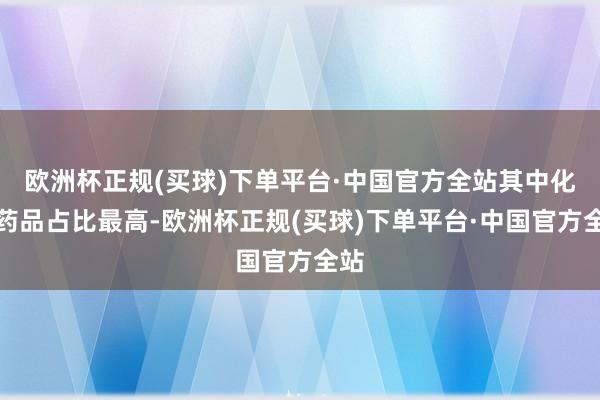 欧洲杯正规(买球)下单平台·中国官方全站其中化学药品占比最高-欧洲杯正规(买球)下单平台·中国官方全站