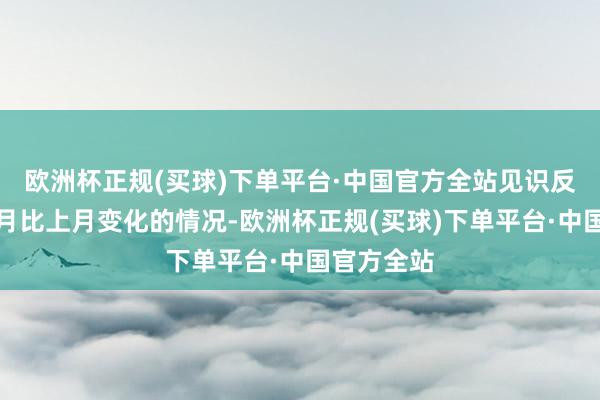 欧洲杯正规(买球)下单平台·中国官方全站见识反应的是本月比上月变化的情况-欧洲杯正规(买球)下单平台·中国官方全站