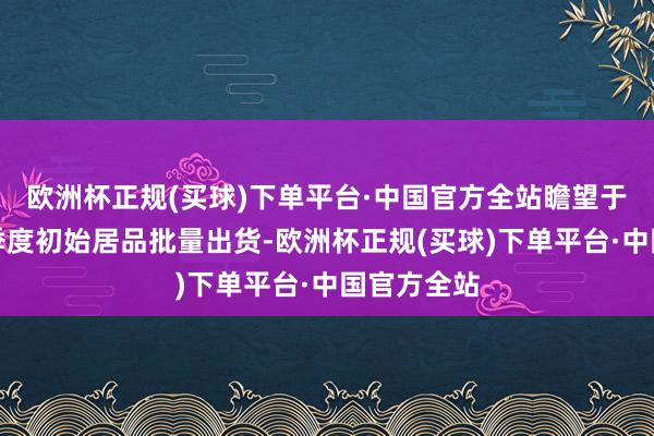 欧洲杯正规(买球)下单平台·中国官方全站瞻望于本年第四季度初始居品批量出货-欧洲杯正规(买球)下单平台·中国官方全站