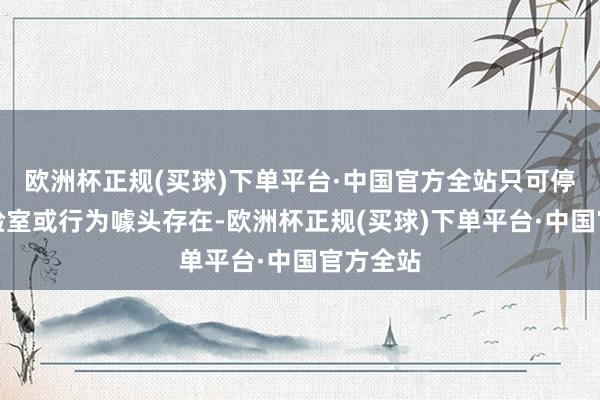 欧洲杯正规(买球)下单平台·中国官方全站只可停留在实验室或行为噱头存在-欧洲杯正规(买球)下单平台·中国官方全站