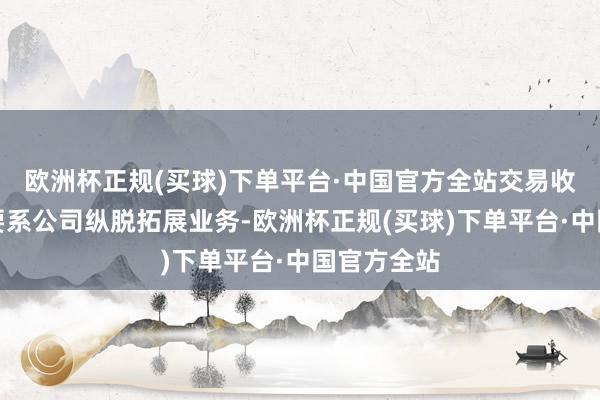 欧洲杯正规(买球)下单平台·中国官方全站交易收入增长主要系公司纵脱拓展业务-欧洲杯正规(买球)下单平台·中国官方全站