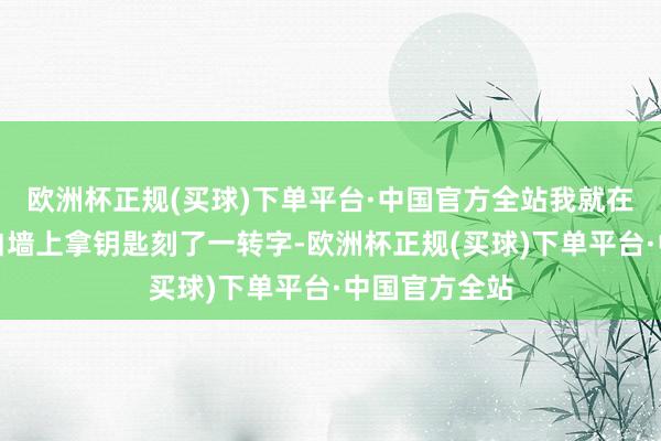 欧洲杯正规(买球)下单平台·中国官方全站我就在咱们家阿谁白墙上拿钥匙刻了一转字-欧洲杯正规(买球)下单平台·中国官方全站